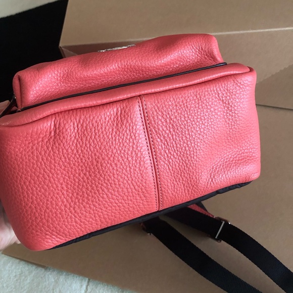 Coach mini Charlie backpack w border studs Coral - Picture 6 of 8